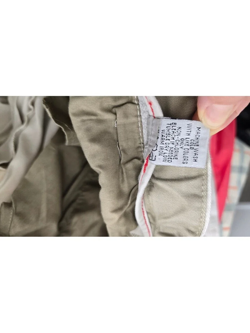 Geoffrey Beene Men's Cargo Shorts Beige Khaki Utility